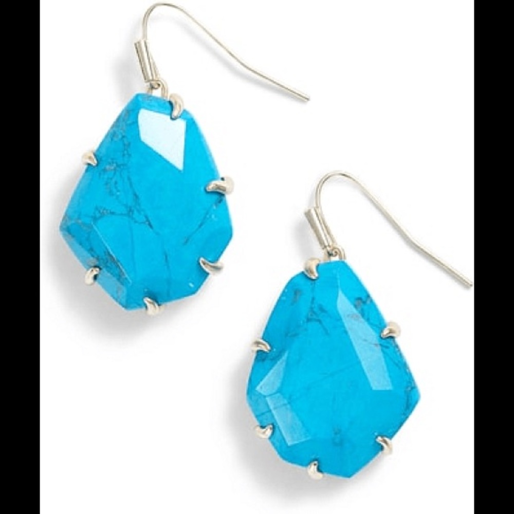 Kendra Scott Turquoise Drop Earrings Rosenell NWT